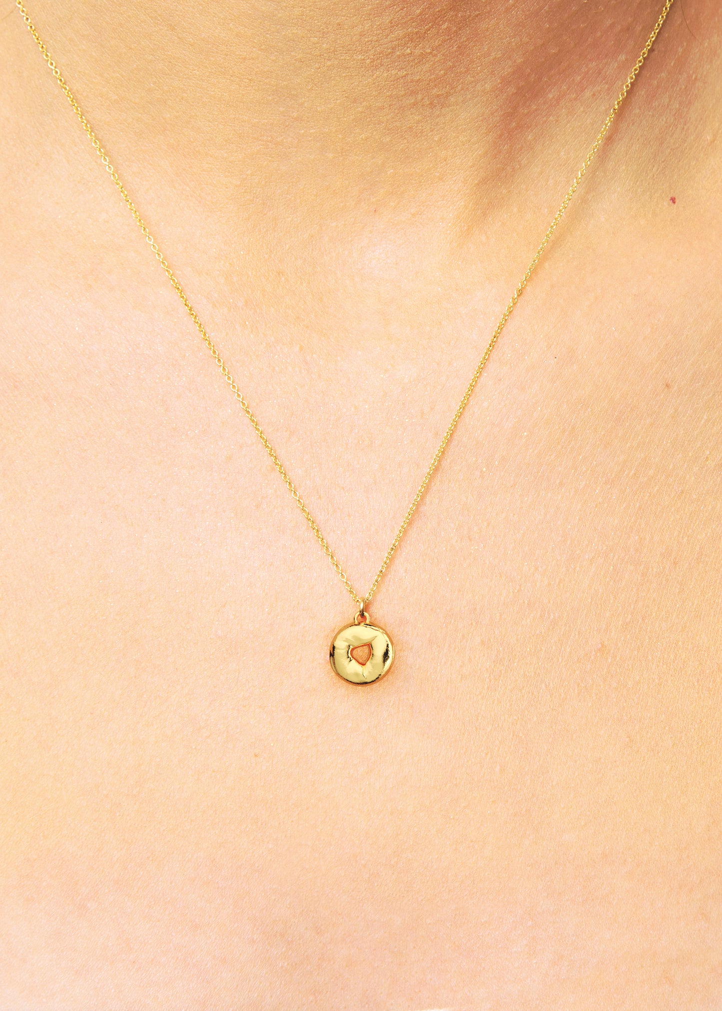 Bagel Charm Necklace