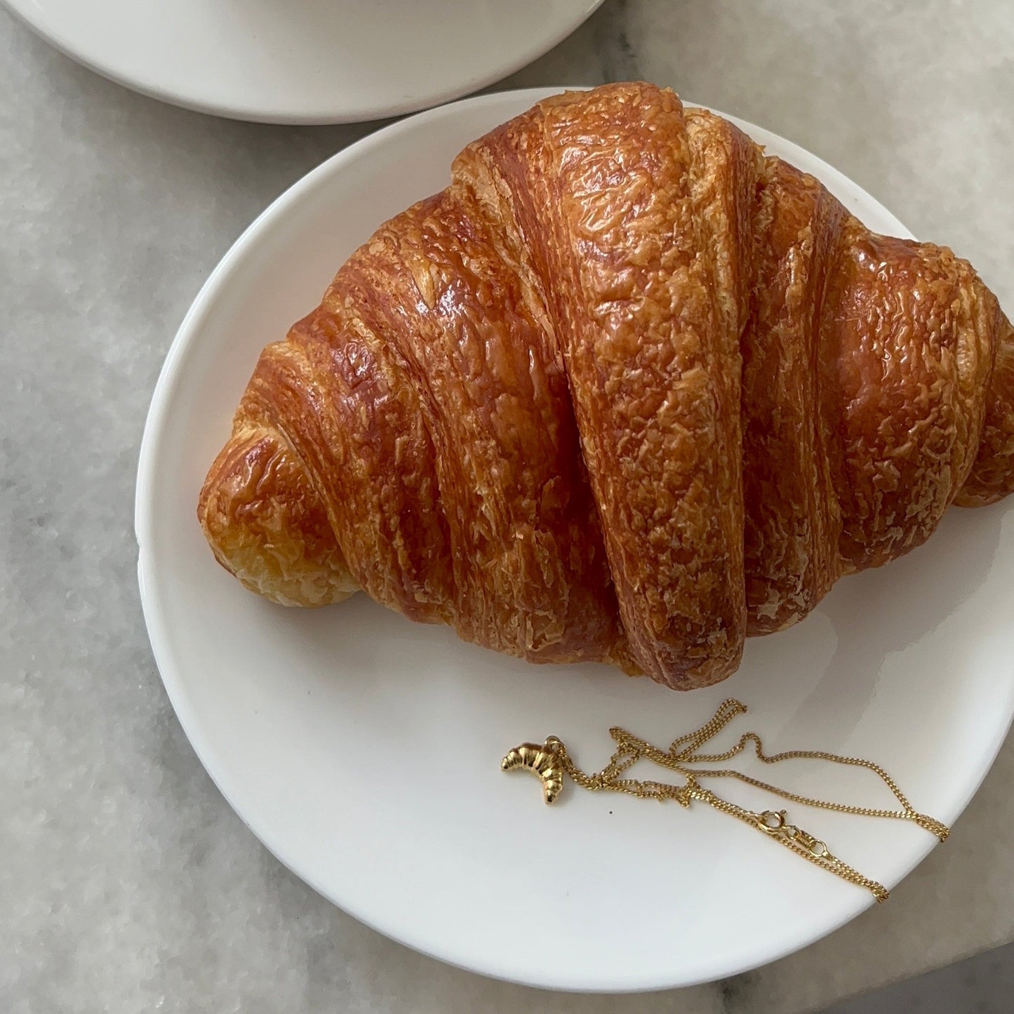 Croissant Charm Necklace