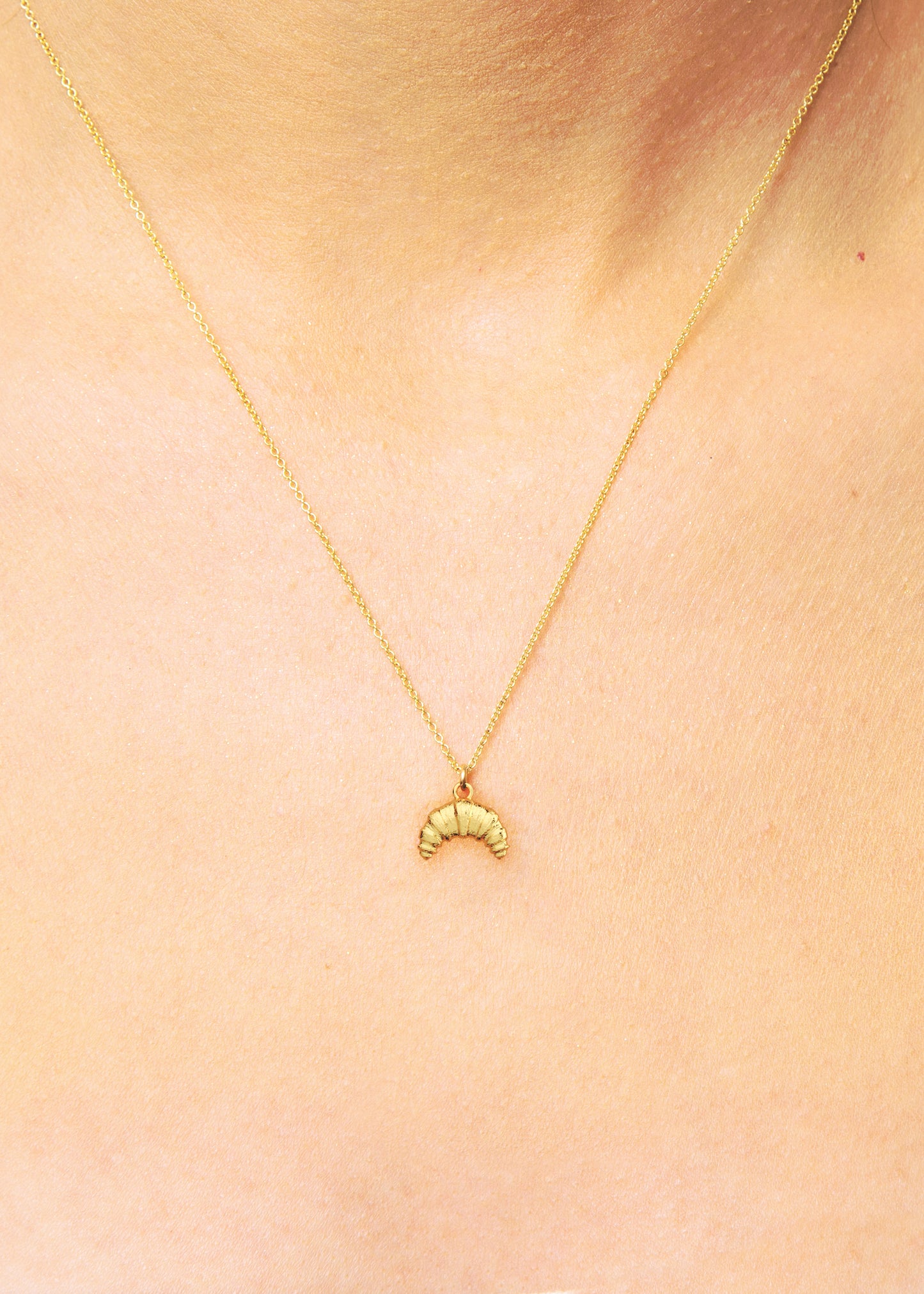 Croissant Charm Necklace