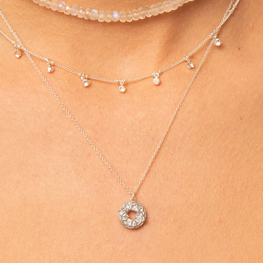 Bagel & Lox Charm Necklace